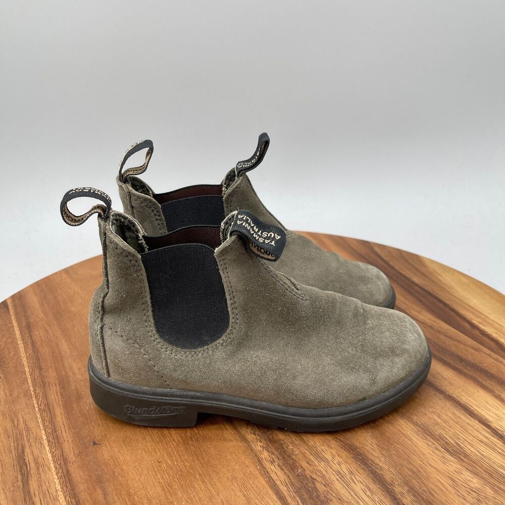 Blundstone Boots Kids Youth Size 13 Green Chelsea Style